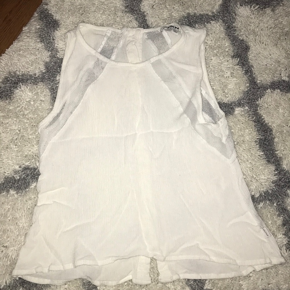 a white shirt